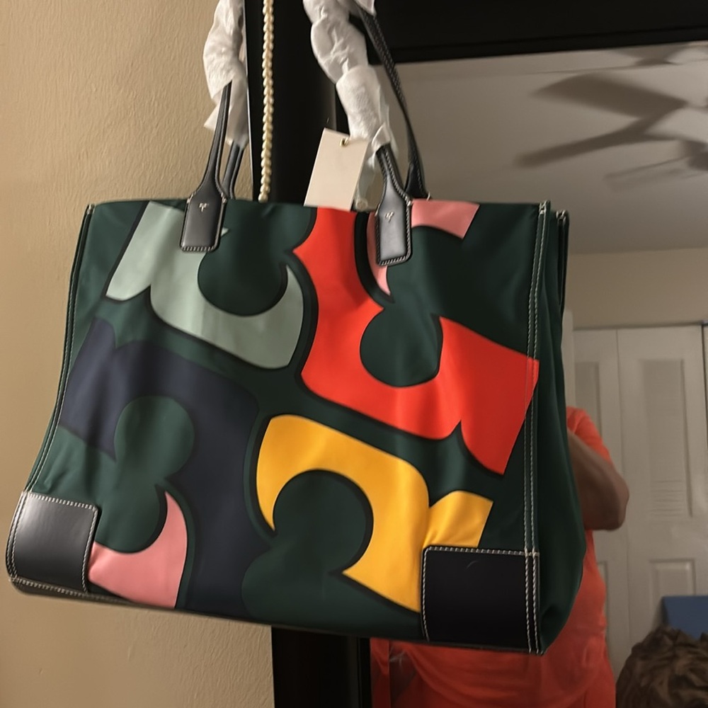 Tory Burch Ella Printed Logo Tote